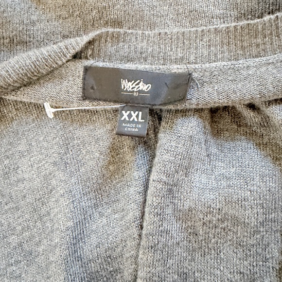 Mossimo v-neck long sleeve top grey plus size long sleeve XXL in Gray - Picture 5 of 5